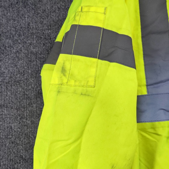 River City Garments Mens Full Zip Jacket Reflective Bright Green Size S Class 3 - Picture 13 of 16